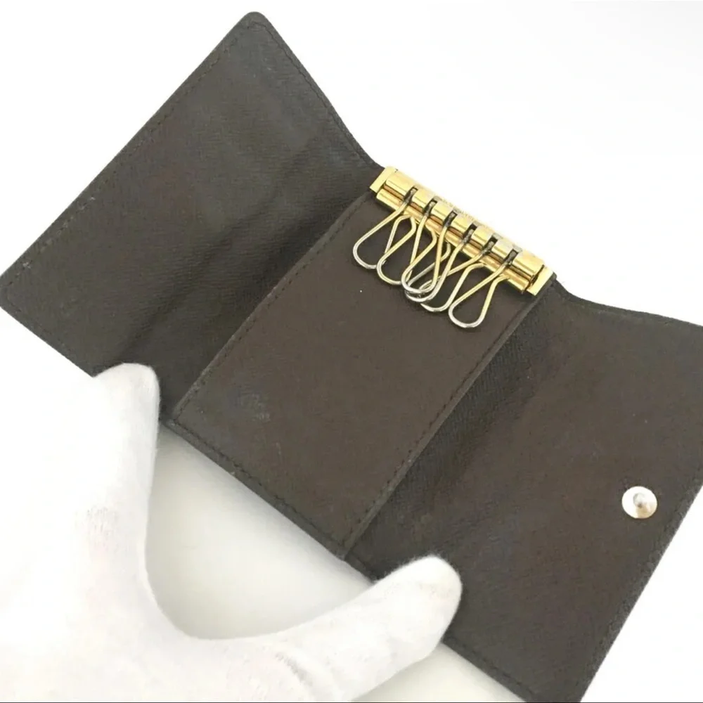 AUTH Louis Vuitton Damier 6 Ring Key Card Case - Picture 5 of 7
